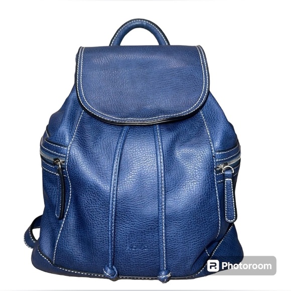 Picard Handbags - Picard Leather Skylar Rucksack Navy/Blue Backpack